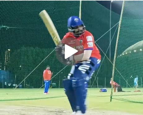 [Watch] Prithvi Shaw Sweats It Hard In Nets Ahead Of IPL Clash Vs LSG